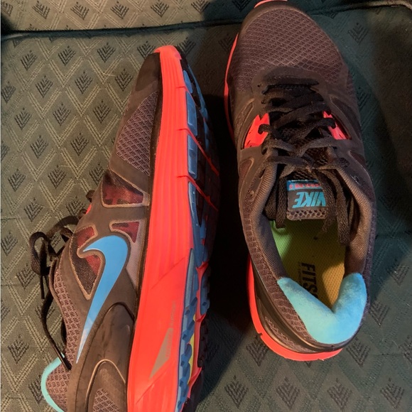 Nike lunarglide black pink sneakers size 12 womans - Picture 5 of 7